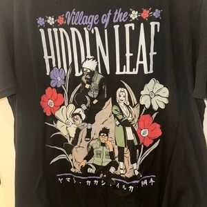 EUC Girls Naruto Kakashi Graphic Screen Tee Short Sleeve T- Shirt